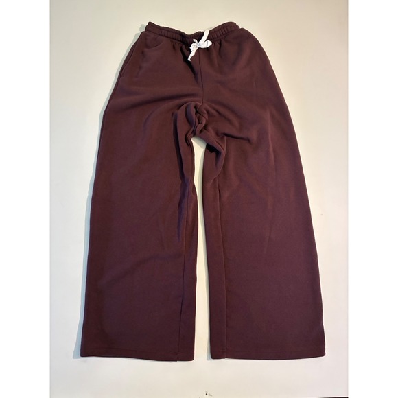 Grayson Threads Pants - Grayson Threads Womens Size Small Wide Leg Sweatpants Burgundy Fleece Lined NWT